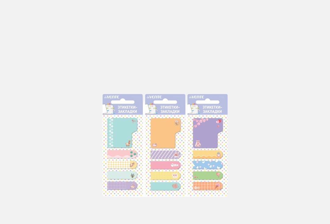 

Набор самоклеящихся этикеток-закладок DEVENTE, Funny Animals 1 шт