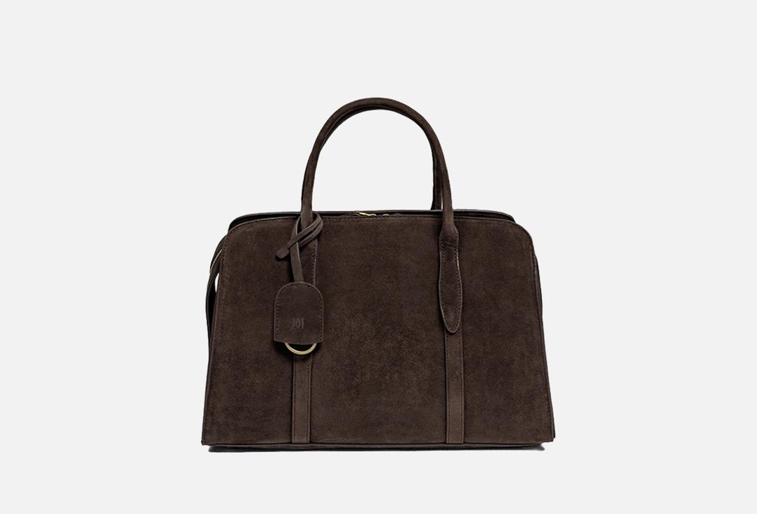 

Сумка с ручками из экозамши DUBERY, Коричневый, Astrea