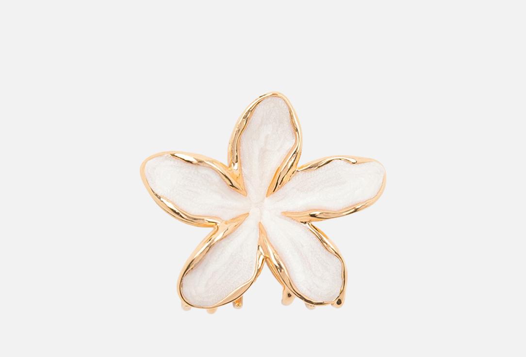 

Крабик для волос MARMALATO, Белый, Цветок 1 шт