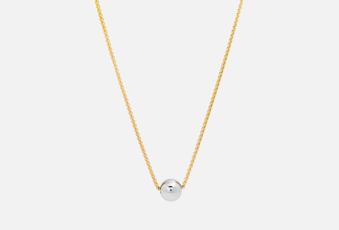 Изображение товара Цепочка со сквозным шаром BICOLOR из нержавеющей стали 75 см