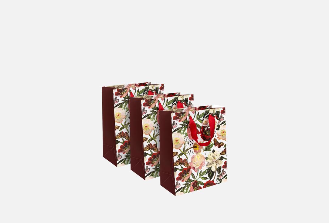 

Набор подарочных пакетов BRUNO VISCONTI, FLora, Пионы, L 3 шт