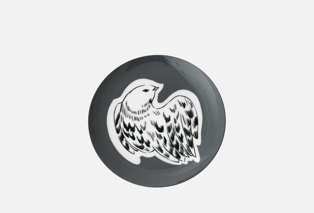 

Тарелка десертная ХОХЛОМА Х АЛЕНА АХМАДУЛЛИНА, Принт, Перья на черном, 16 см 16 см