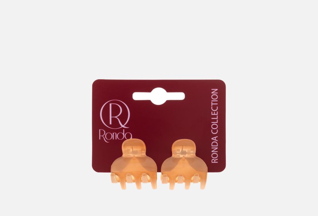 Изображение товара Набор из 2 крабиков для волос нежно-оранжевых эффективная фиксация