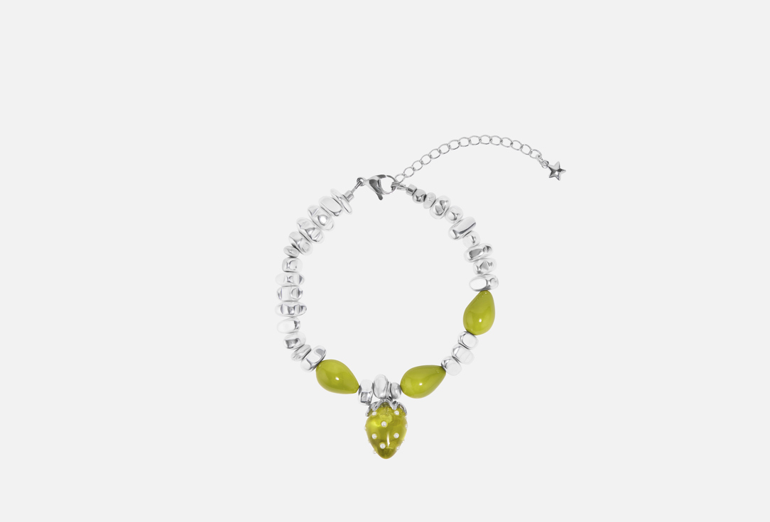 Изображение товара Браслет Sweet Honey Jewelry olive с жемчугом и гематитом 22 см