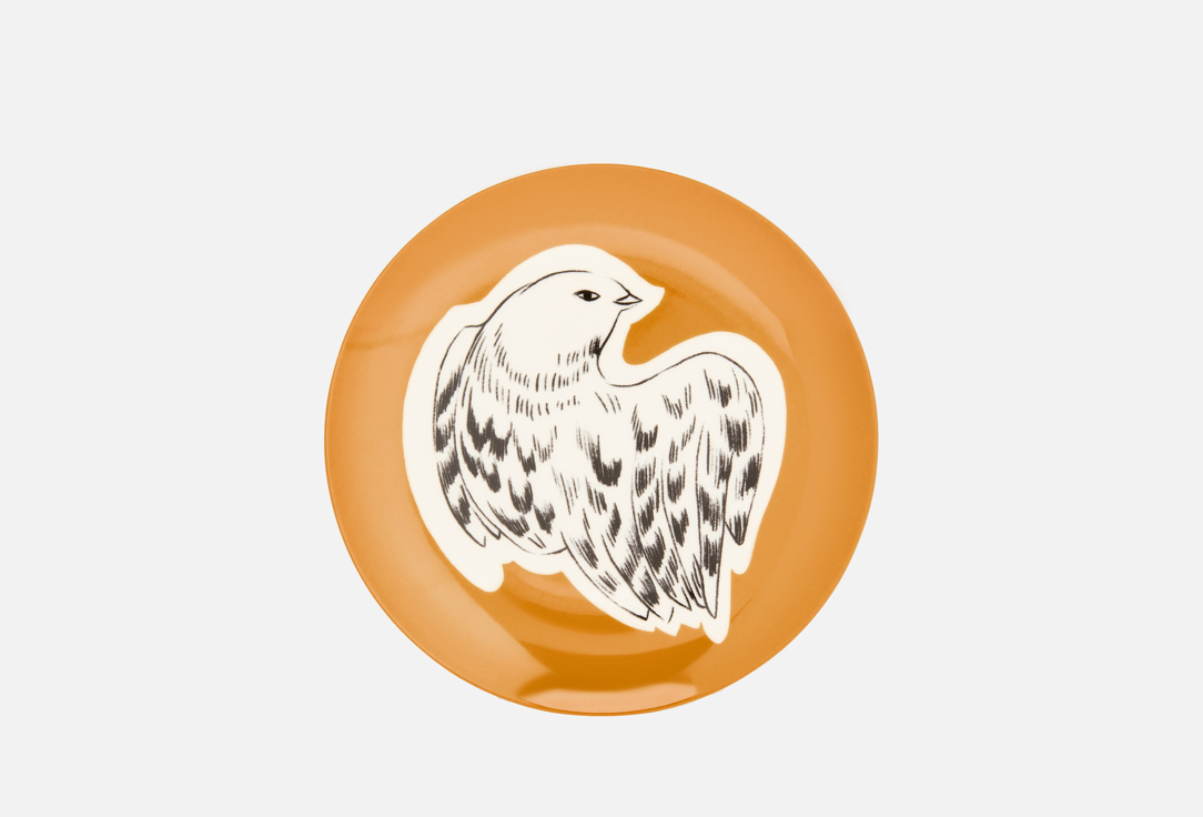 

Тарелка пирожковая ХОХЛОМА Х АЛЕНА АХМАДУЛЛИНА, Принт, Перья на золоте, 19 см 19 см