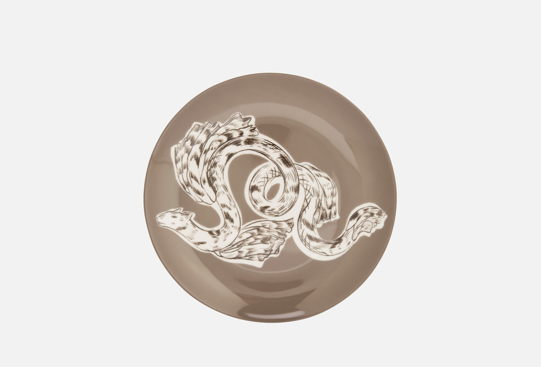 

Тарелка закусочная ХОХЛОМА Х АЛЕНА АХМАДУЛЛИНА, Принт, Перья на сером, 21 см 21 см