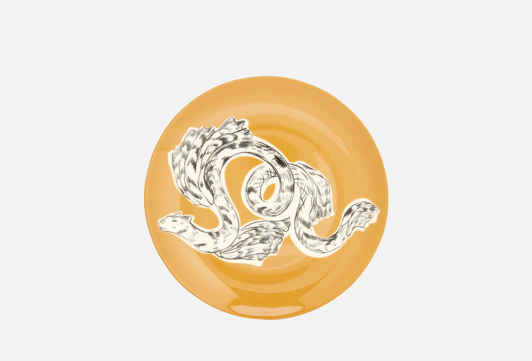 

Тарелка закусочная ХОХЛОМА Х АЛЕНА АХМАДУЛЛИНА, Принт, Перья на золоте, 21 см 21 см