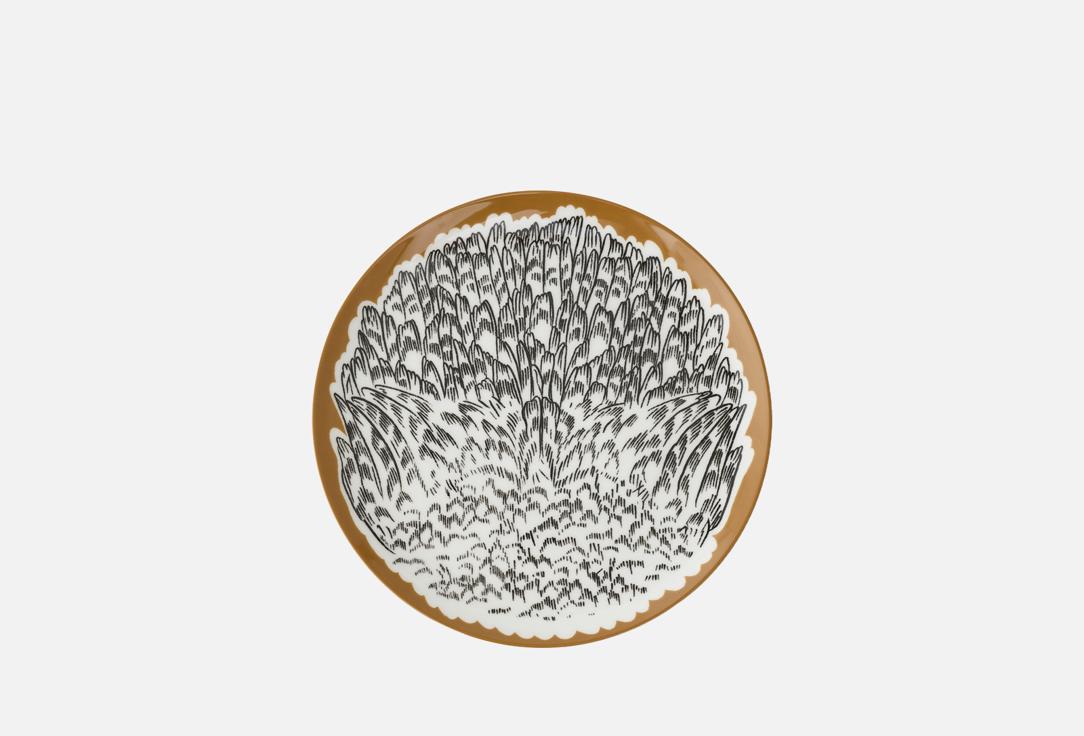 

Тарелка обеденная ХОХЛОМА Х АЛЕНА АХМАДУЛЛИНА, Принт, Перья на золоте, 26 см 26 см