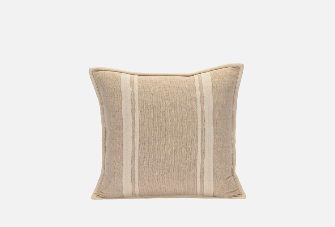 Изображение товара Декоративная подушка N Family Релакс 50х50 из джута и хлопка стильный интерьер