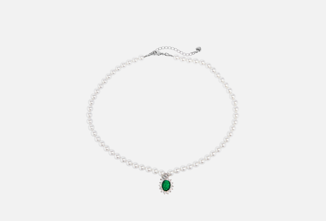 Изображение товара Колье из жемчуга 19.stone с кристаллом для женщин, регулируемая длина