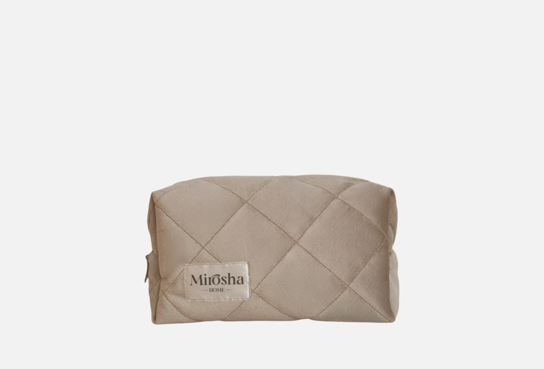 Изображение товара Стильная косметичка Mirosha Home classic beige из шелка и бархата