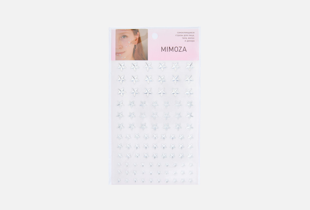 Изображение товара Набор декоративных страз для лица и тела MIMOZA silver stars