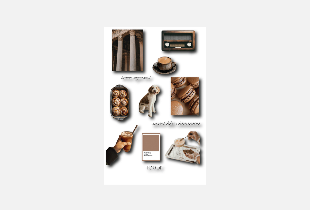 

Стикерпак TOUDI, Cinnamon 11 шт