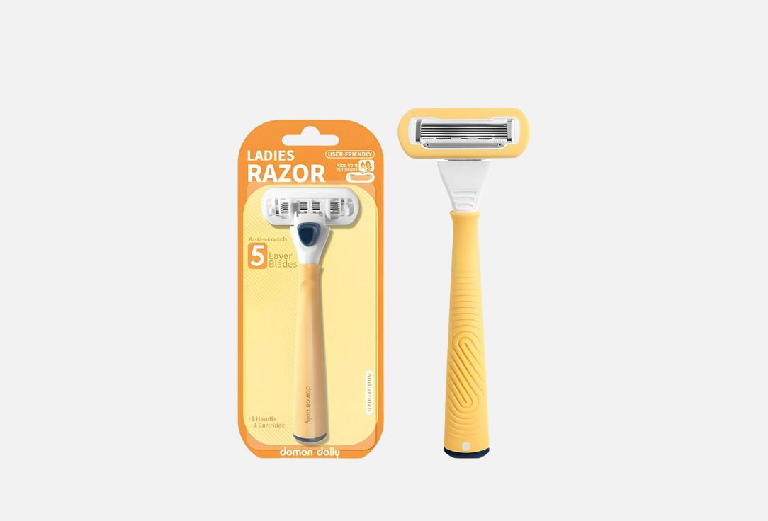 

Бритвенный станок + 1 сменная кассета DOMON DOLLY, Lemon 1 шт