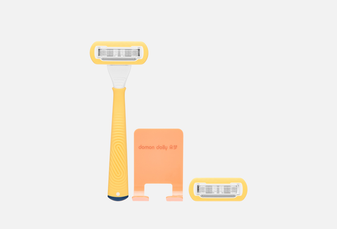 

Бритвенный станок + 2 сменных кассеты DOMON DOLLY, Lemon 2 шт