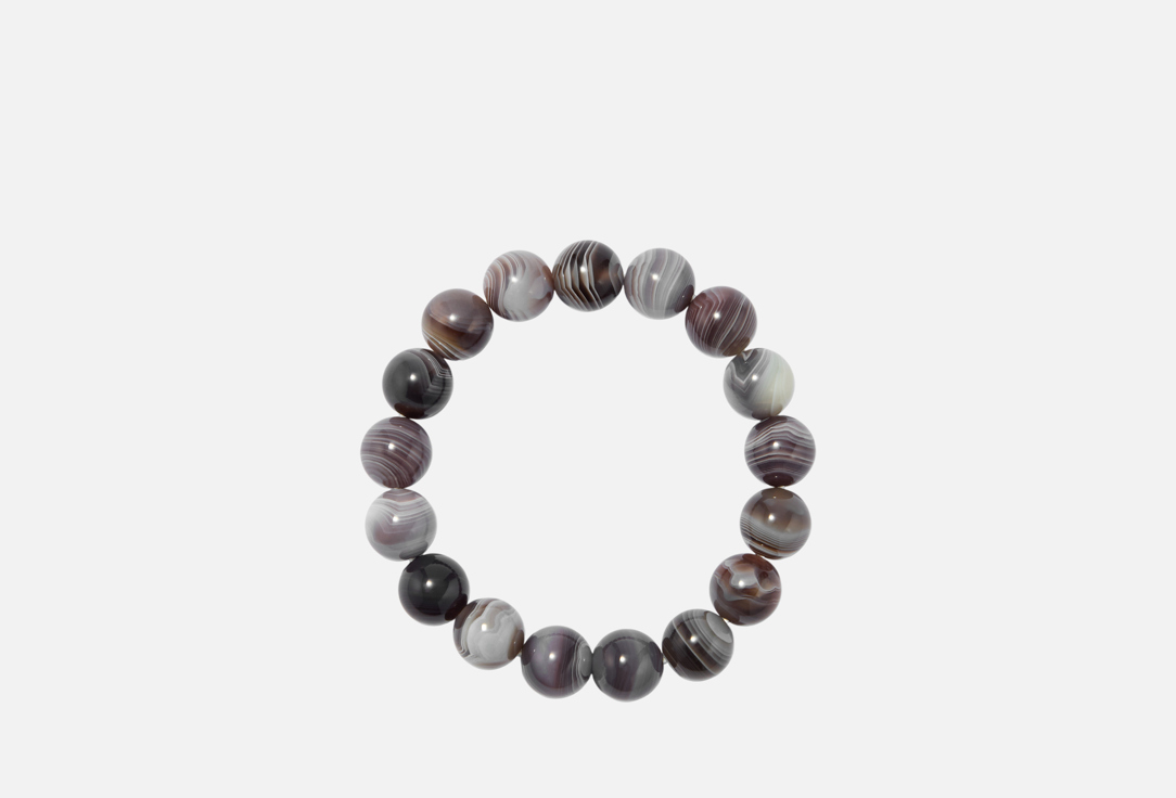 Изображение товара Браслет из серого агата Ботсваны D. Stone регулируемый стильный аксессуар