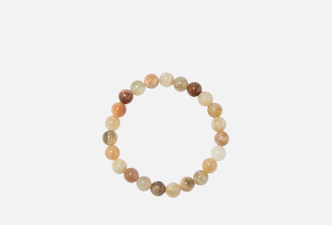 Изображение товара Браслет из лунного камня D.Stone эластичный мужской женский 8 мм