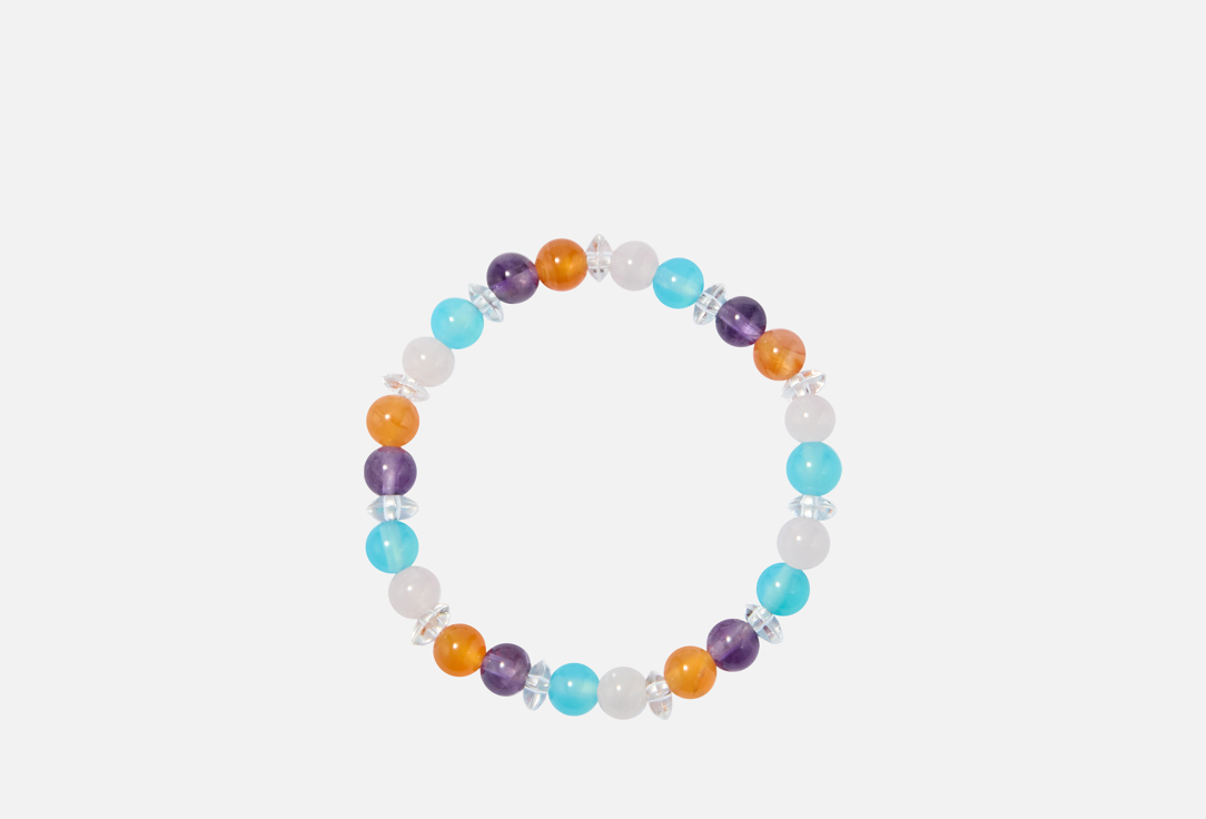 Изображение товара Браслет из натуральных камней D. Stone с морским халцедоном и розовым кварцем