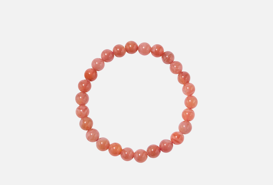 Изображение товара Браслет D. Stone из оранжевого халцедона 7 мм