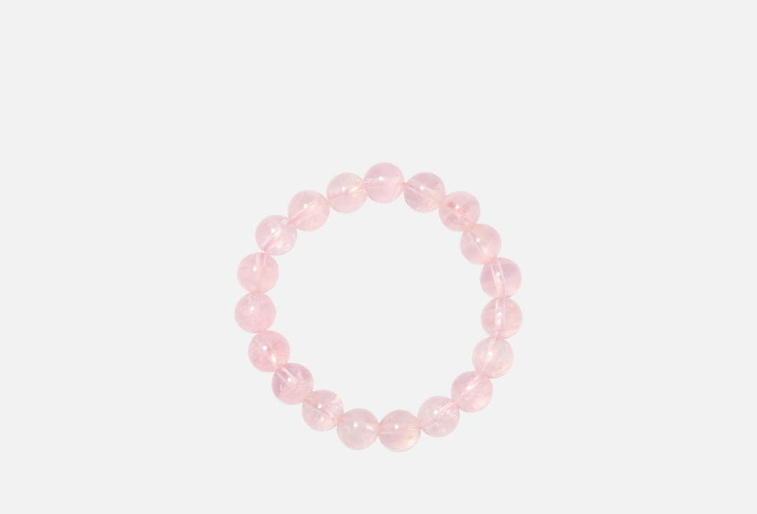 Изображение товара Браслет из натурального розового кварца D. Stone 18-22 см стильный аксессуар