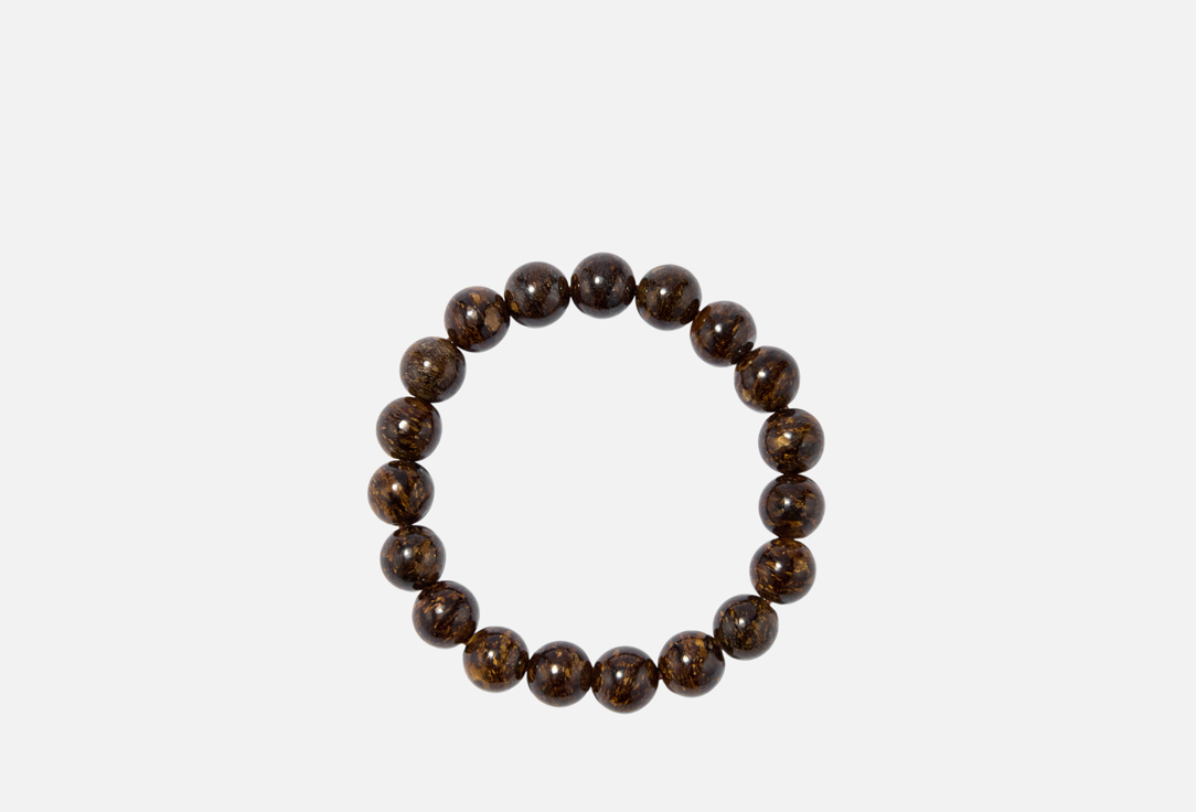 Изображение товара Браслет D. Stone с бронзитом 10 мм универсальный с шармами