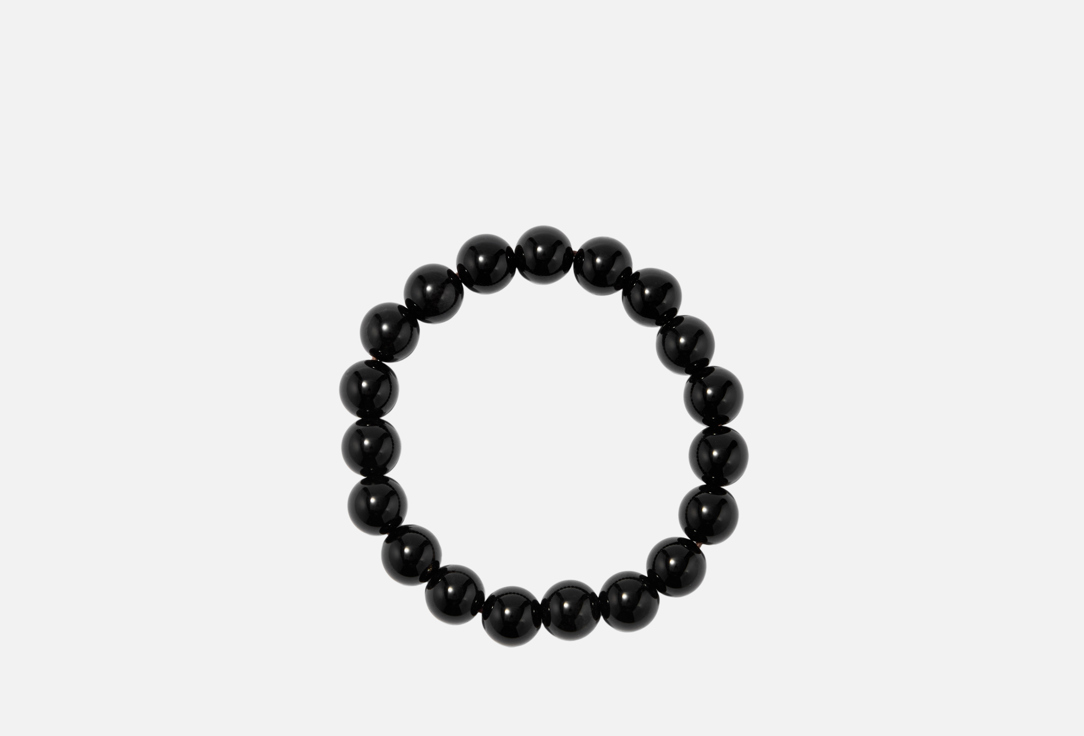 Изображение товара Стильный браслет из золотого обсидиана D.Stone на эластичной основе