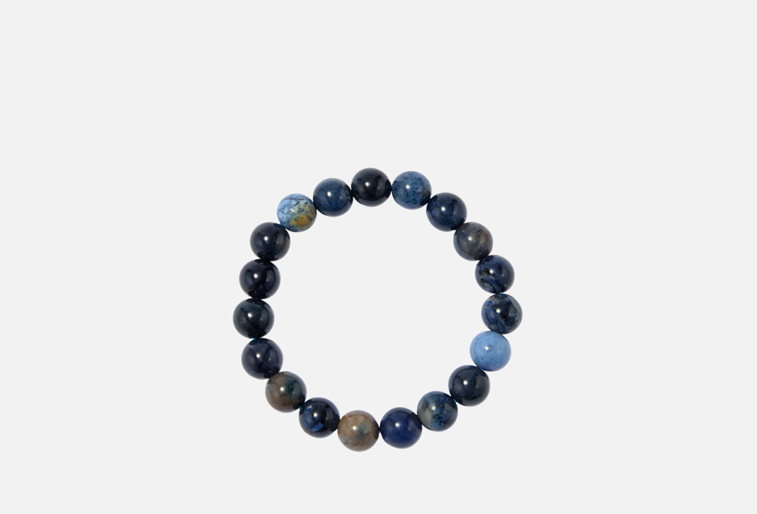 Изображение товара Браслет D. Stone из дюмортьерита на эластичном шнурке 28-22 мм стильный украшение