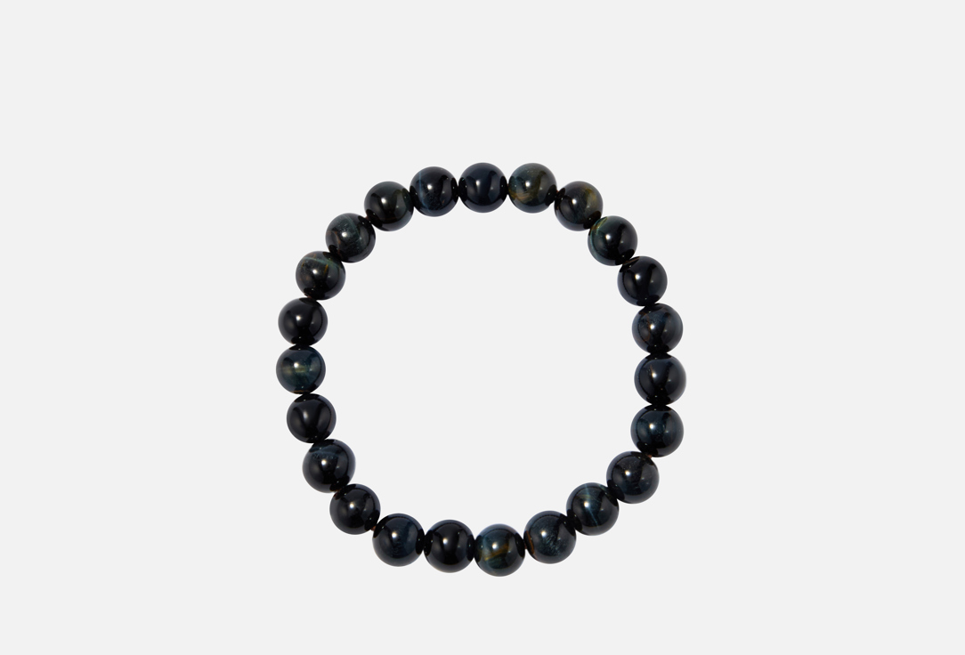 Изображение товара Браслет из голубого тигрового глаза D. Stone на эластичном шнурке 8 мм