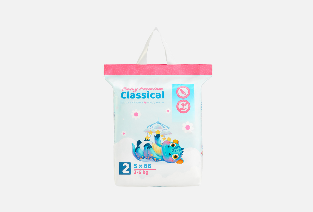Изображение товара Подгузники Emmy Premium Classical S, 3-6 kg