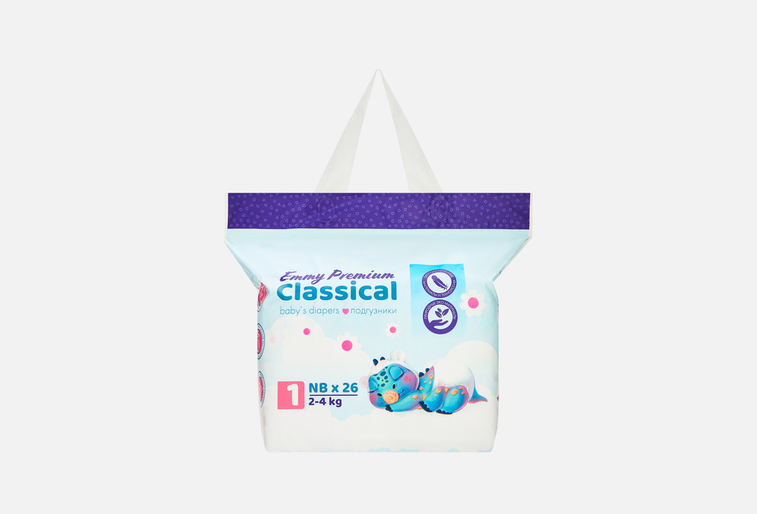 Изображение товара Подгузники Emmy Premium Classical NB, 2-4 kg
