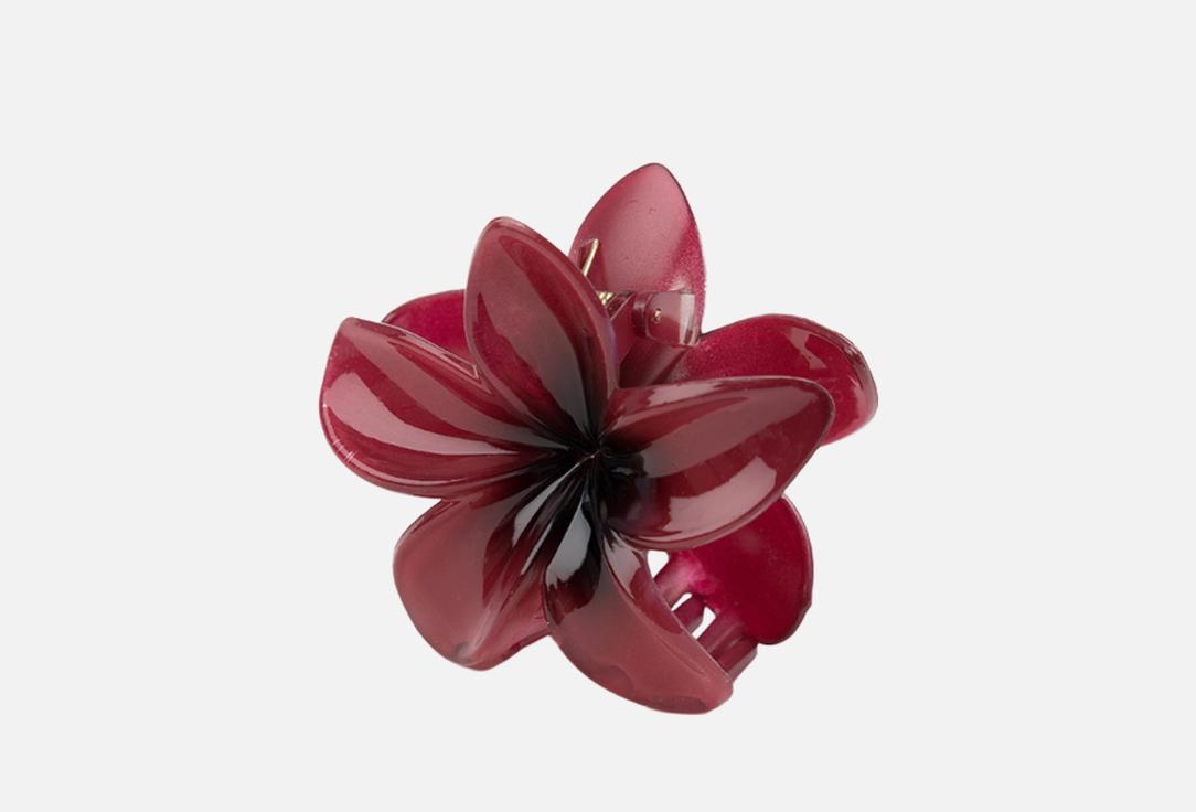 

Крабик для волос MARMALATO, Бордовый, Цветок 1 шт