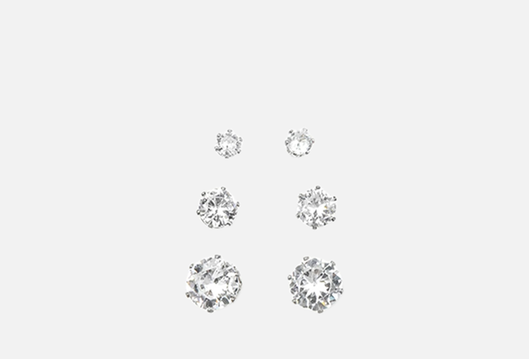 

Серьги MARMALATO, С декоративными вставками 6 шт