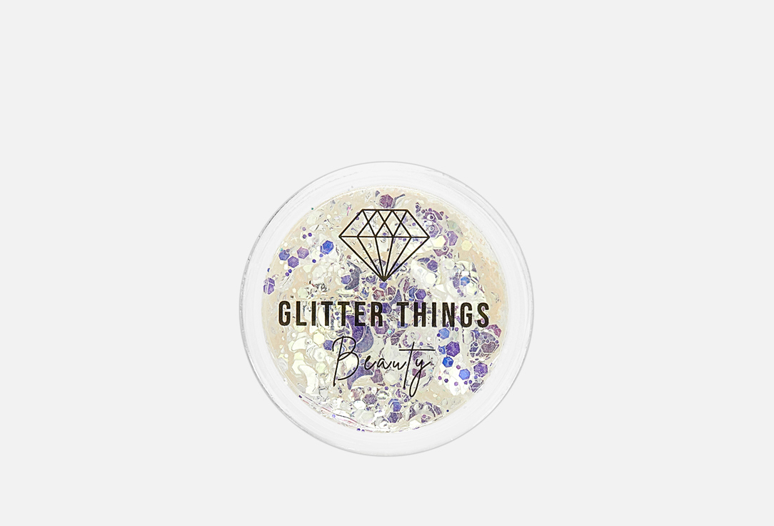 Изображение товара Глиттер для лица тела и волос Glitter Things Beauty Лунная соната 5 мл водорастворимые блёстки