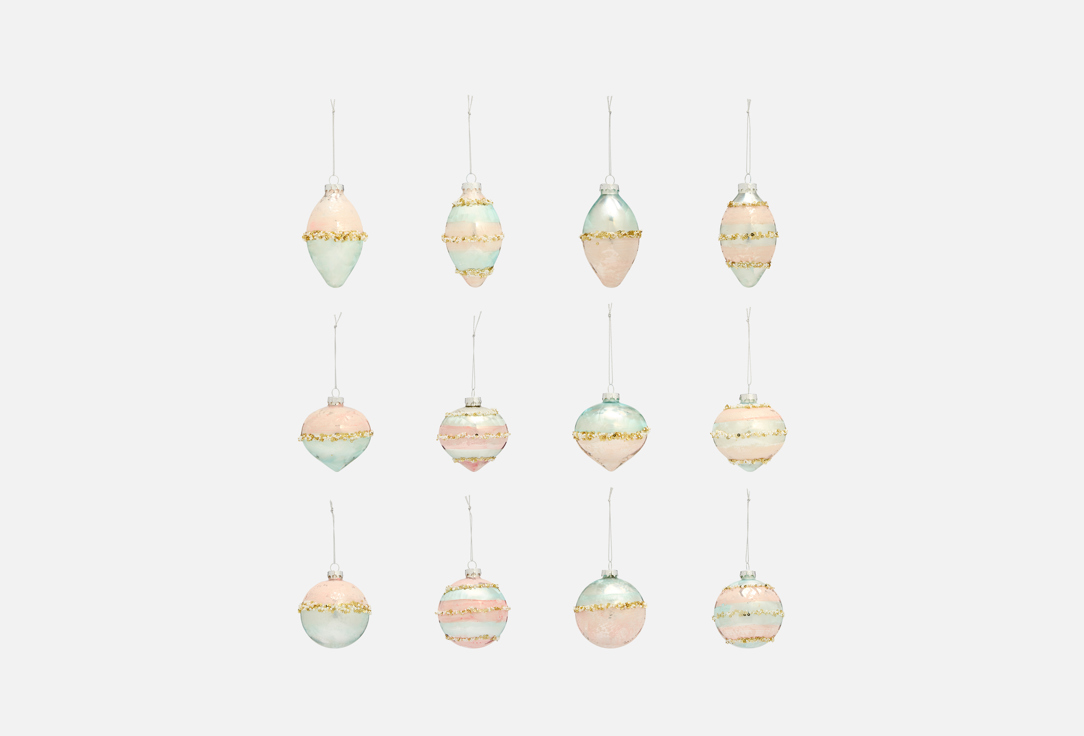 

Набор шаров B&H, Мультиколор, Нежность, мульти, 8 см 12 шт