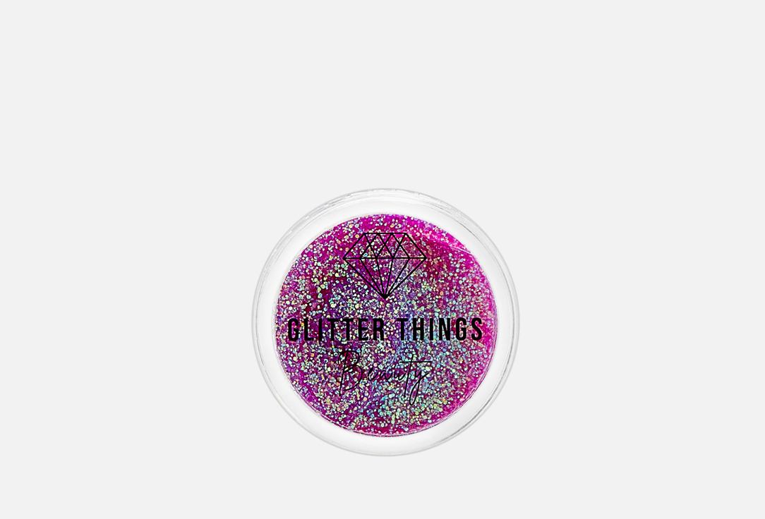 Изображение товара Глиттер для лица тела и волос Glitter Things Beauty Фиолетовые грезы 5 мл водные блёстки для макияж