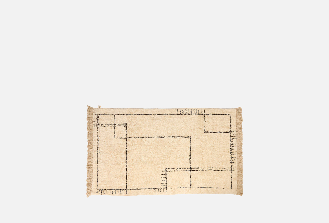 

Коврик ручной работы LILLALAND, Бежевый, ASAAWA, 120х180 см 1 шт