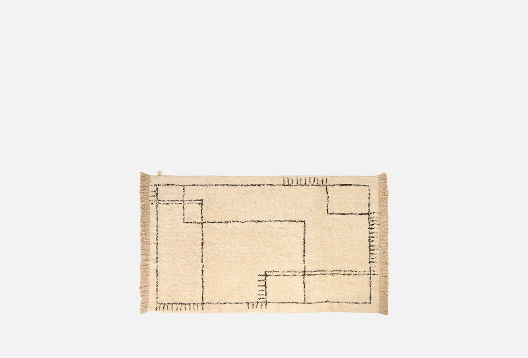 

Коврик ручной работы LILLALAND, Бежевый, ASAAWA, 160х230 см 1 шт