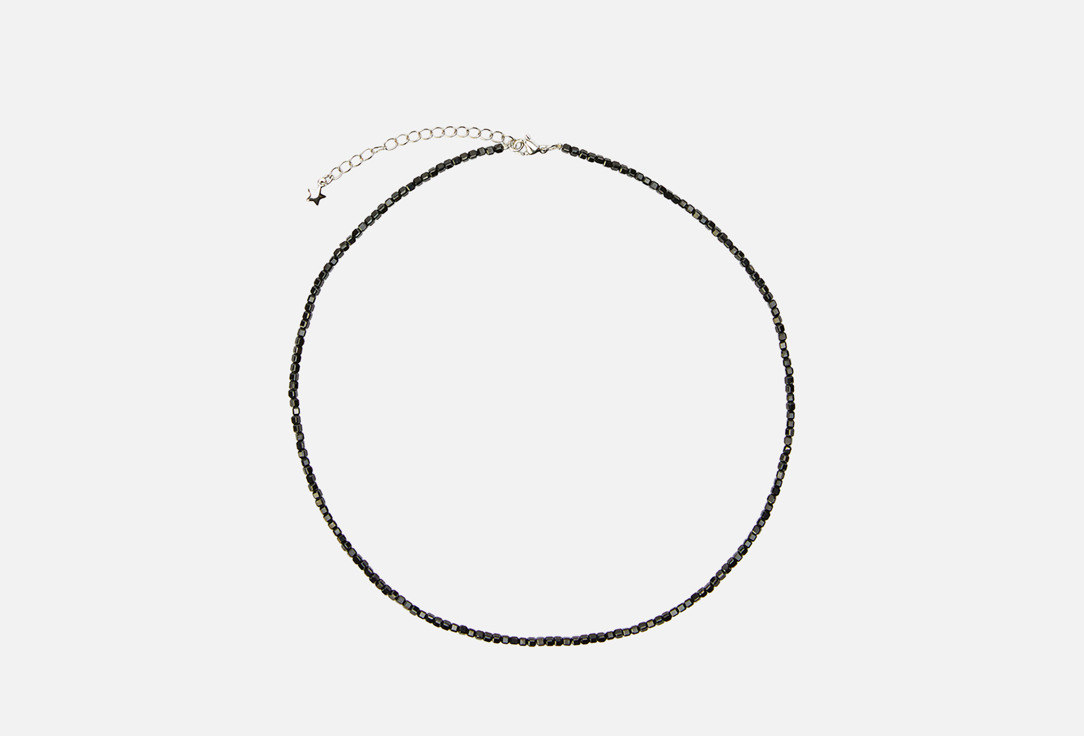 Изображение товара Колье из шпинели Палитра бижутерия на тросике длина 40 см+5 см удлинитель