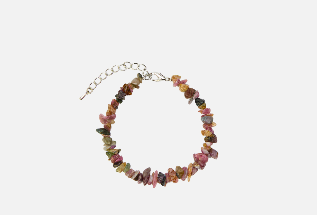 Изображение товара Браслет из турмалина Палитра на ювелирном тросике с удлинителем 19 см