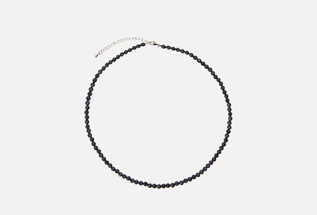 Изображение товара Колье из авантюрина Палитра, бижутерный сплав, длина 50 см, Россия