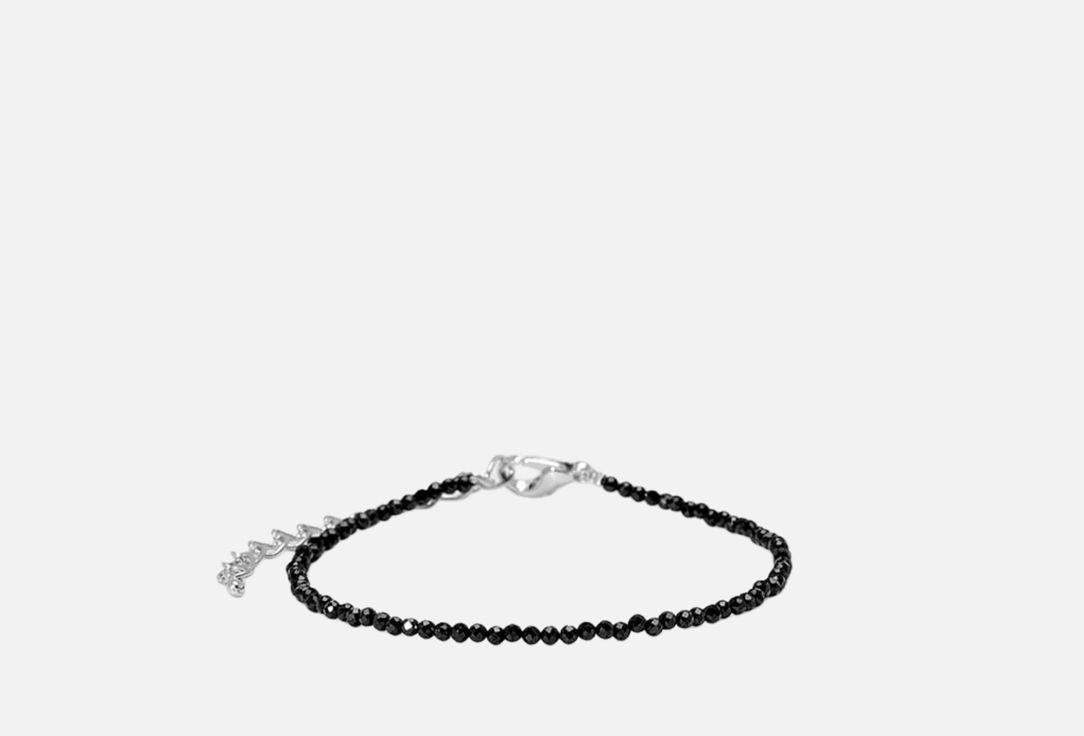 Изображение товара Браслет из шпинели на ювелирном тросике с удлинительной цепочкой