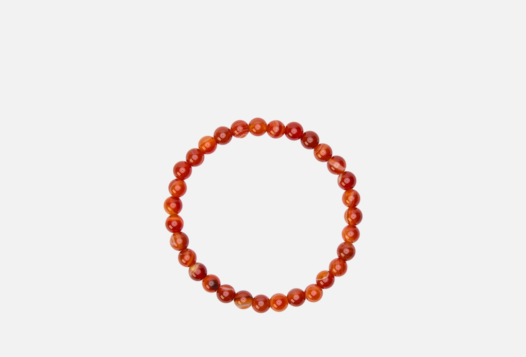 Изображение товара Браслет из сердолика Палитра на резинке 16-19 см натуральный материал