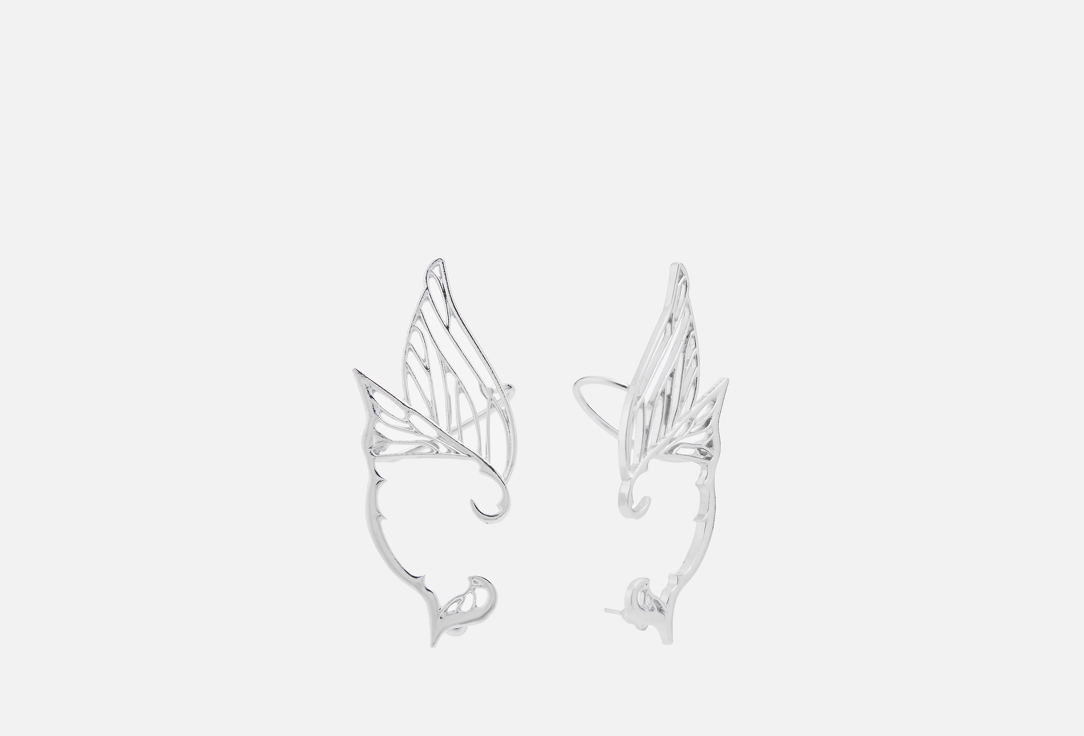 Изображение товара Серьги Gamora эльфийские ушки серебристые для женщин в мифическом стиле