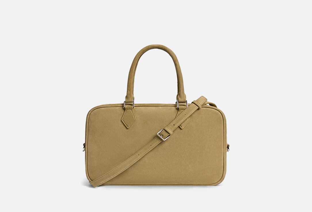 

Замшевая сумка с ручками 12 STOREEZ, Зеленый, Bowler