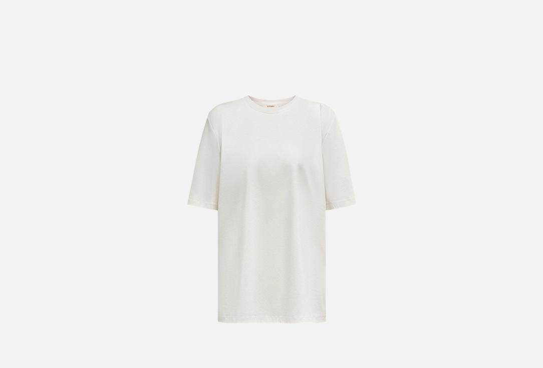 Изображение товара Футболка 12 STOREEZ Relaxed для мужчин из 100% хлопка, демисезон, свободный крой