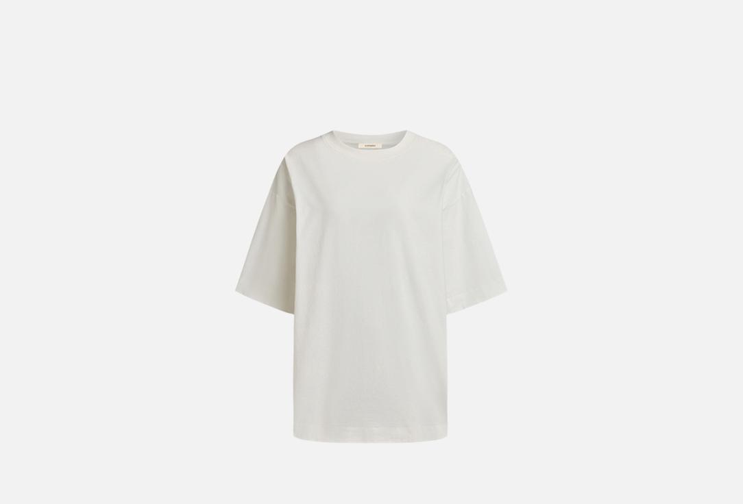 Изображение товара Футболка женская 12 STOREEZ из хлопка Soft демисезонная свободная