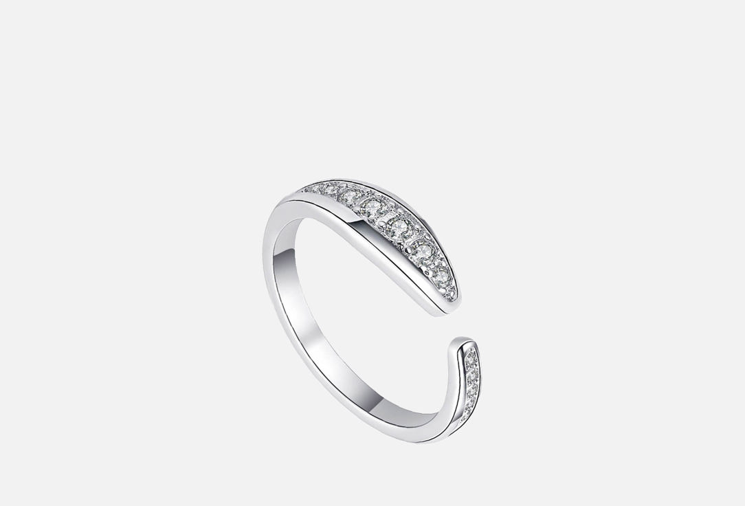 Изображение товара Кольцо Настроение женщины Кольцо с цирконами покрытое серебром Кристалл