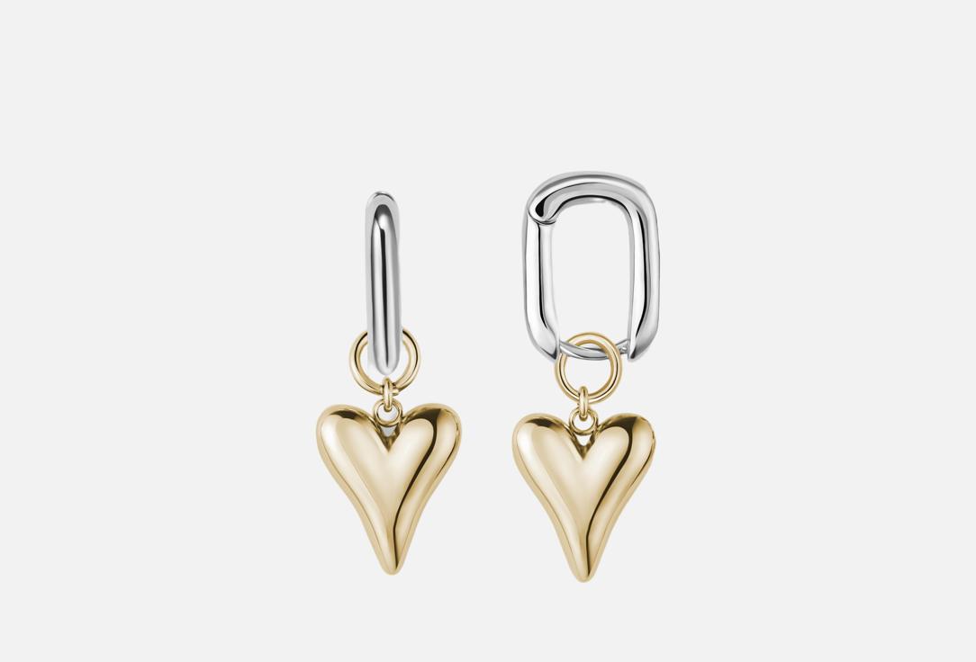 

Серьги LACHI, С подвеской сердце 2 шт