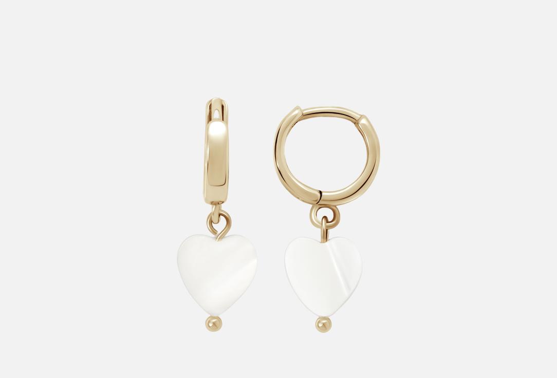 

Серьги-конго LACHI, С подвеской сердце 2 шт