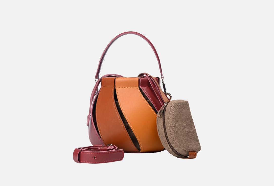 Изображение товара Кожаная сумка-кисет Boxxy twisty 3037 с косметичкой и ремнями для женщин